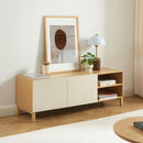 Meuble TV - Orca - Effet Chêne & Portes - Beige