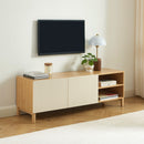 Meuble TV - Orca - Effet Chêne & Portes - Beige