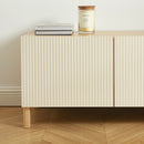 Meuble TV - Orca - Effet Chêne & Portes - Beige