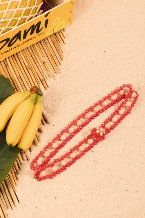 Orelie Belt - Pink/Guava