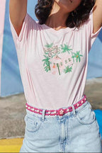 Ceinture Orelie - Rose/Goyave