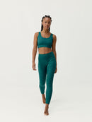 Top orgánico verde oscuro - Mujer