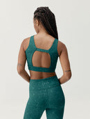 Top orgánico verde oscuro - Mujer