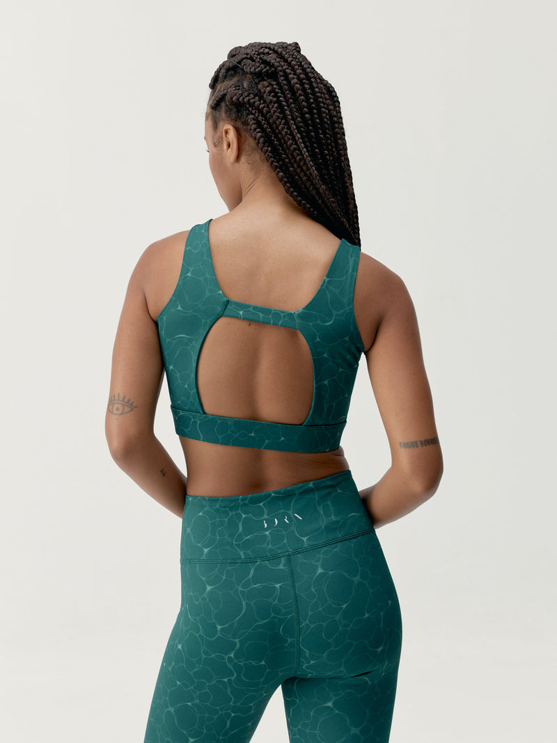 Top orgánico verde oscuro - Mujer