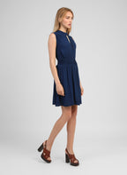 Robe Courte Orleane Bleu