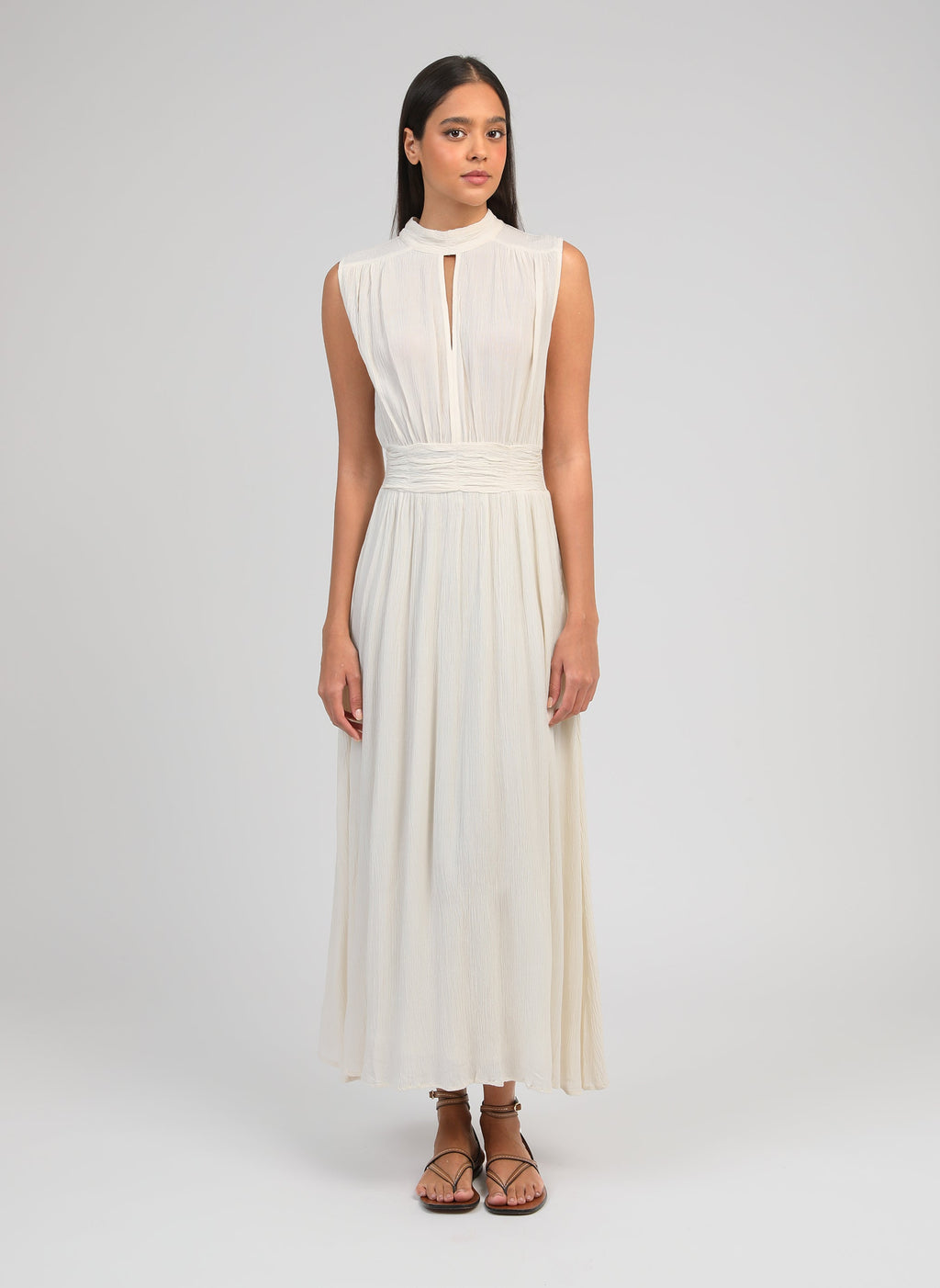 Robe Longue Orlany Écru