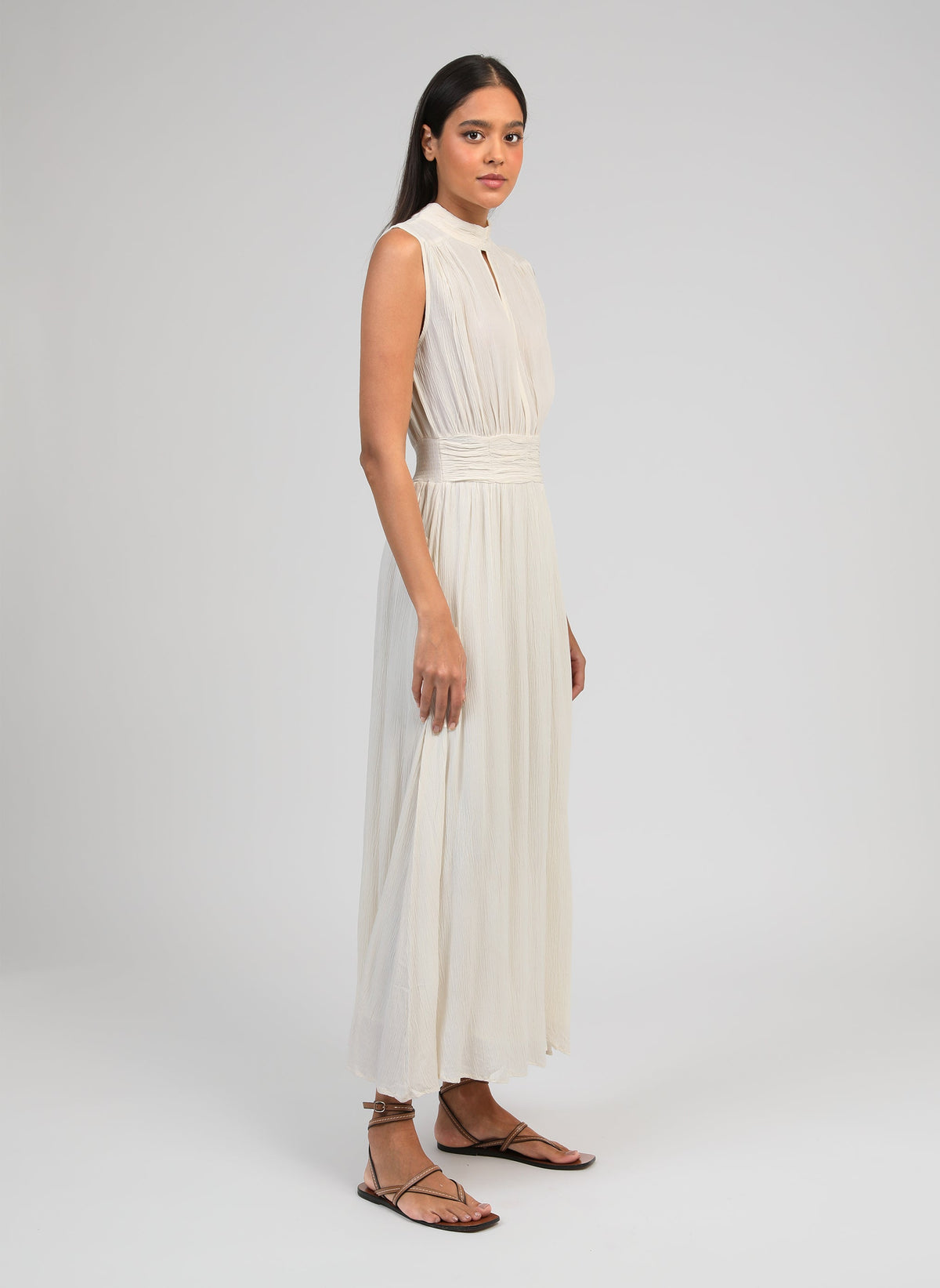 Robe Longue Orlany Écru
