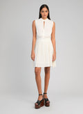 Robe Courte Orleane Ecru