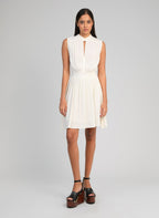 Robe Courte Orleane Ecru
