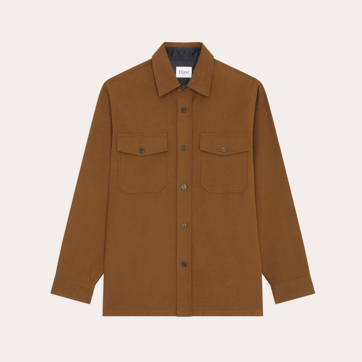 Surchemise En Moleskine De Coton Marron
