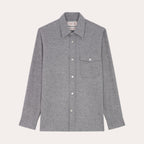 Surchemise En Coton Et Cachemire Grise