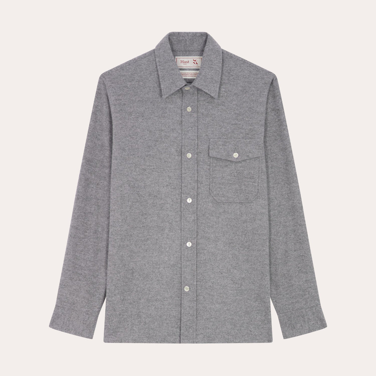 Surchemise En Coton Et Cachemire Grise