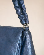 Bolso Oscar grande - Craquelado Majorelle