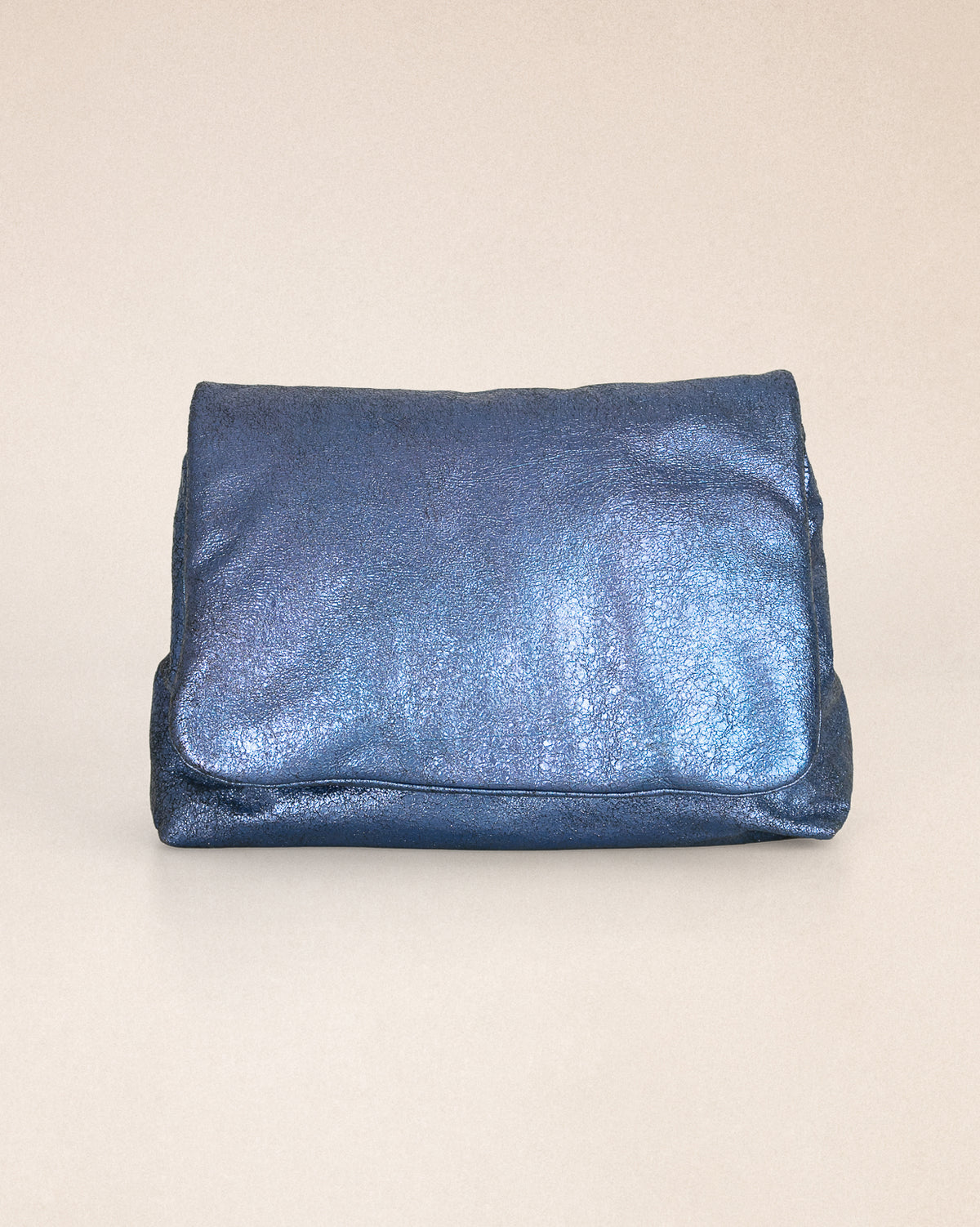 Bolso Oscar grande - Craquelado Majorelle