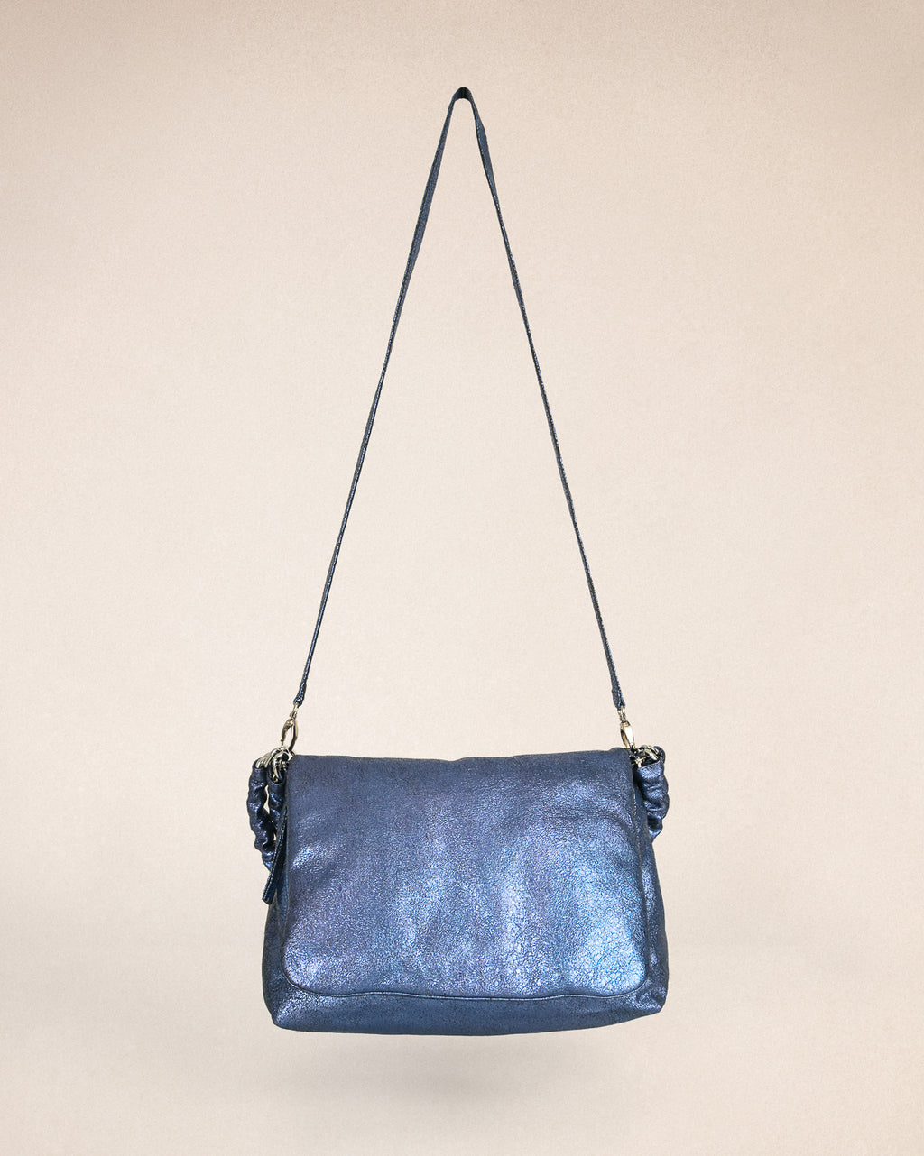 Bolso Oscar grande - Craquelado Majorelle