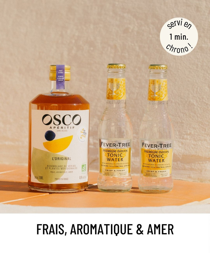 Pack OSCO tonic : OSCO L'Original bio & tonics - recette cocktail sans alcool frais et aromatique