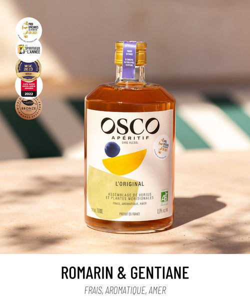 OSCO L'Original est un apéritif sans alcool peu sucré devenu l'incontournable des apéros d'été. Ses recettes de cocktails sans alcool sont très simples à réaliser.