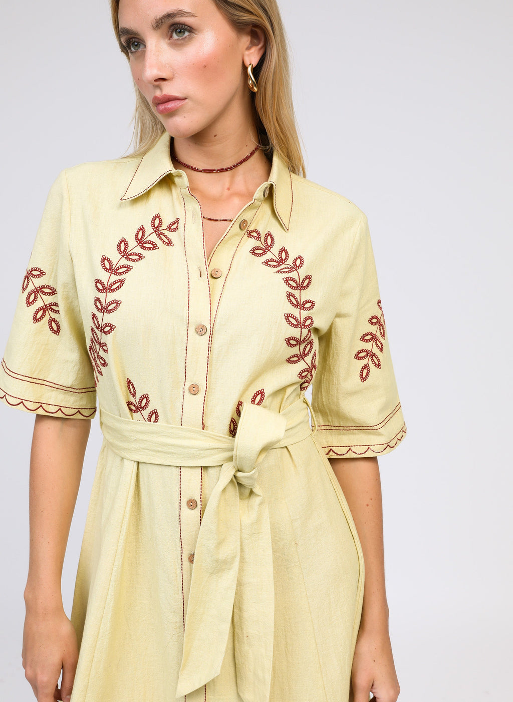 Robe Longue Osmina Ble