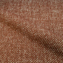 Lot de 2 chaises Aura en tissu texturé brun canelle, pieds en métal effet bois