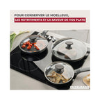 Couvercle De Cuisson En Verre Fackelmann - Transparent/Gris/Noir