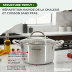 Faitout En Inox 18/10 Triply Fackelmann Vita3 - Inox