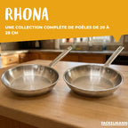 Fackelmann Rhona Stainless Steel Frying Pan - Grey