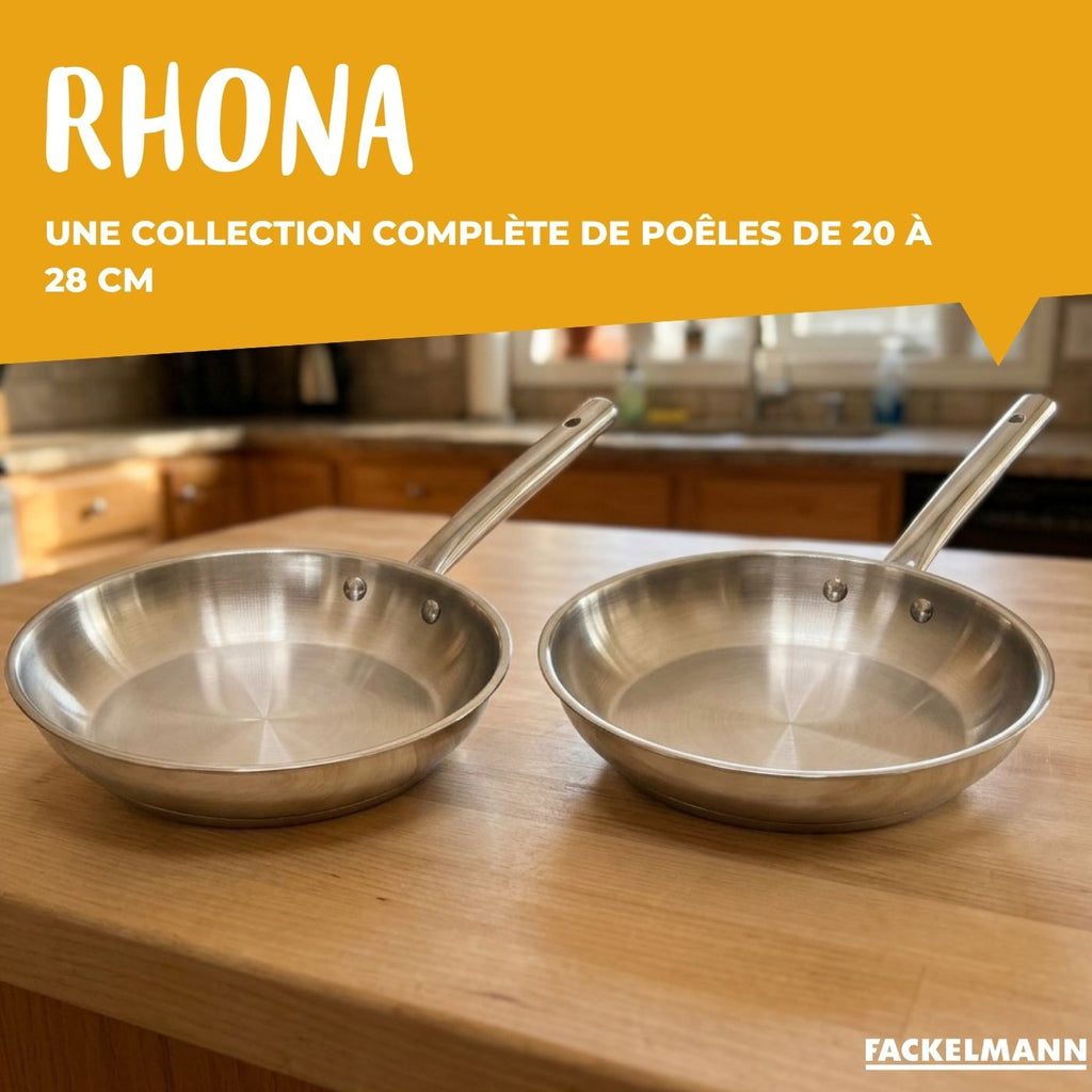 Fackelmann Rhona Stainless Steel Frying Pan - Grey