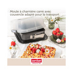 Square Springform Tin with Lid Zenker Bake Click And Go - Black