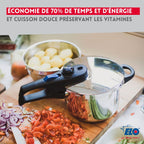 Pentola A Pressione A Vapore In Acciaio Inossidabile 18/10 Elo Praktika Plus Xl - Inox/Nero