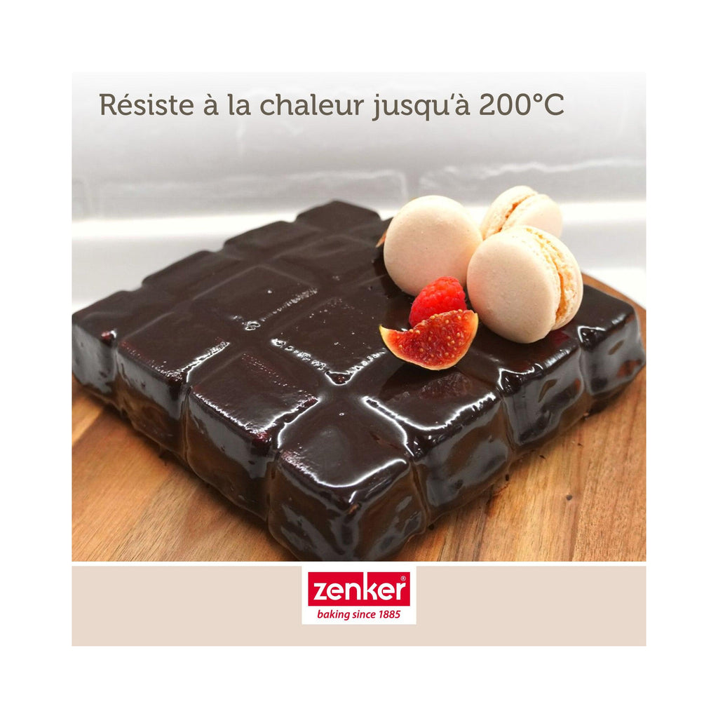 Stampo Per Dolci A Forma Di Tavoletta Di Cioccolato Zenker Silicone E Fibra Di Vetro - Nero