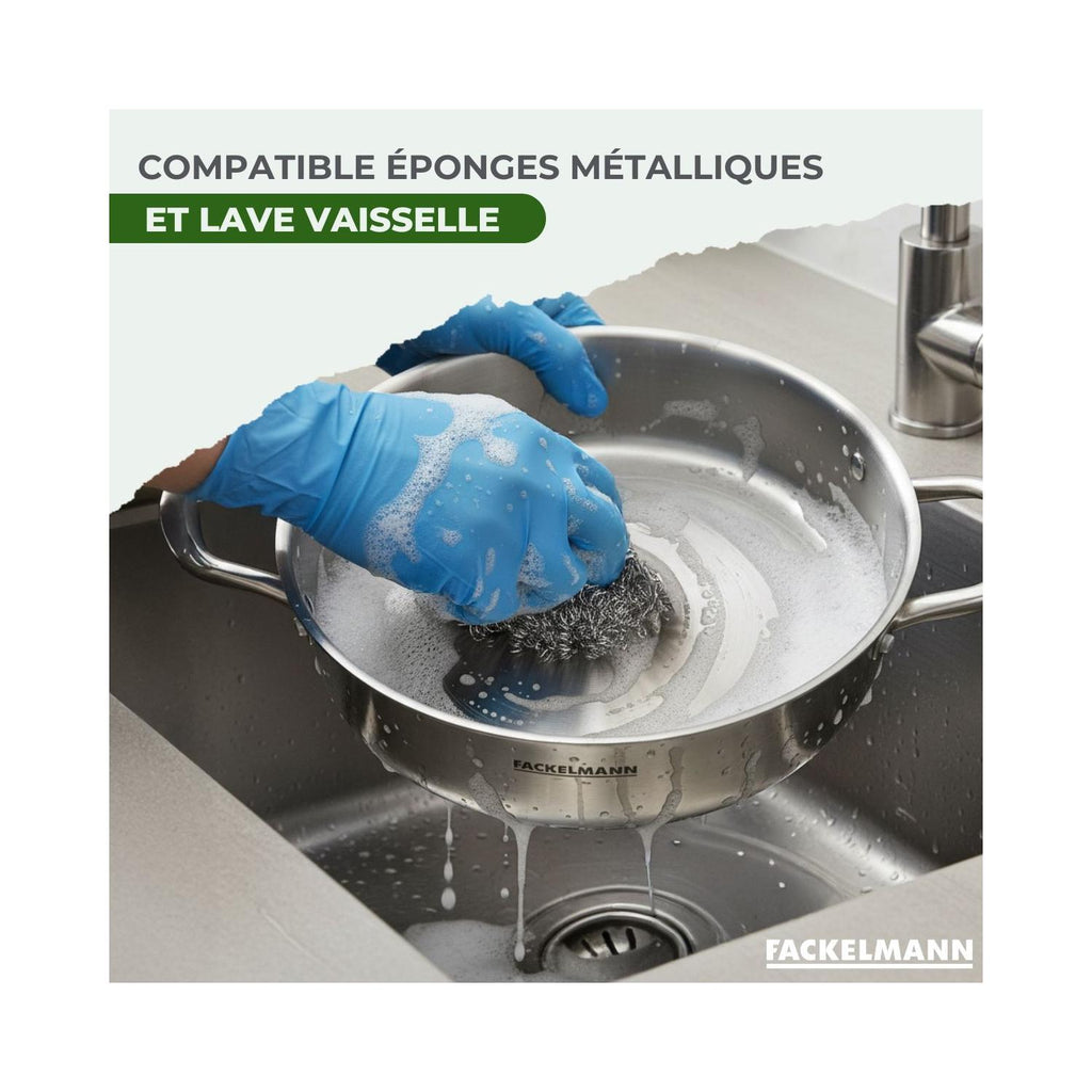 Tegame In Acciaio Inox 18/10 Triplo Strato Fackelmann Vita3 - Inox