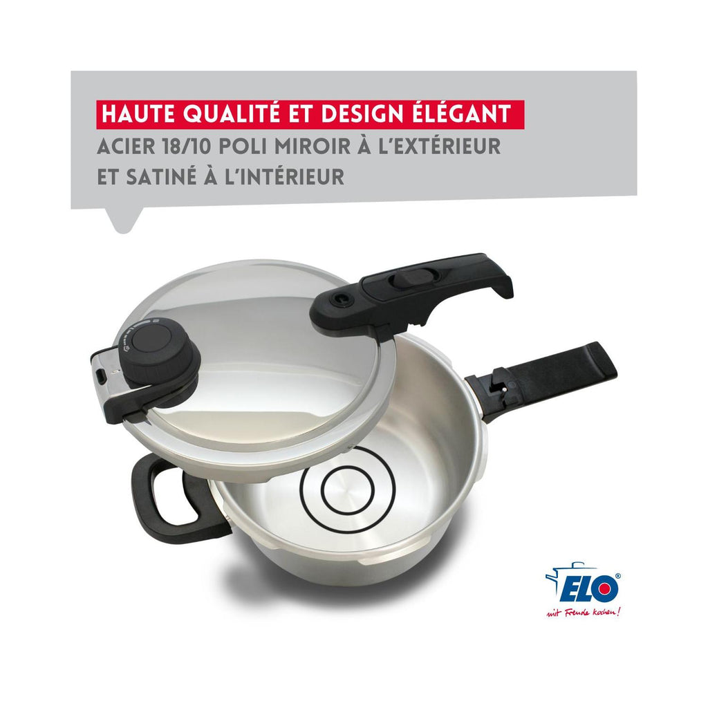 Autocuiseur Vapeur En Acier Inoxydable 18/10 Elo Mistral Premium - Aluminium