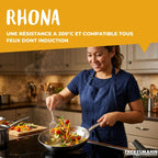 Set Of 4 Saucepans And 2 Frying Pans In Stainless Steel Fackelmann Rhona - Grey