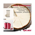 Ensemble Mixeur Plongeant Sans Fil Turmix - Blanc/Inox