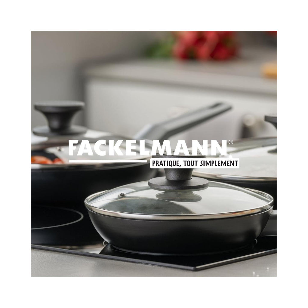 Couvercle De Cuisson En Verre Fackelmann - Transparent/Gris/Noir