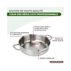 Tegame In Acciaio Inox 18/10 Triplo Strato Fackelmann Vita3 - Inox