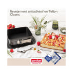 Square Springform Tin with Lid Zenker Bake Click And Go - Black