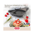Rectangular Cake Tin with Transport Lid Zenker Bake Click And Go - Black