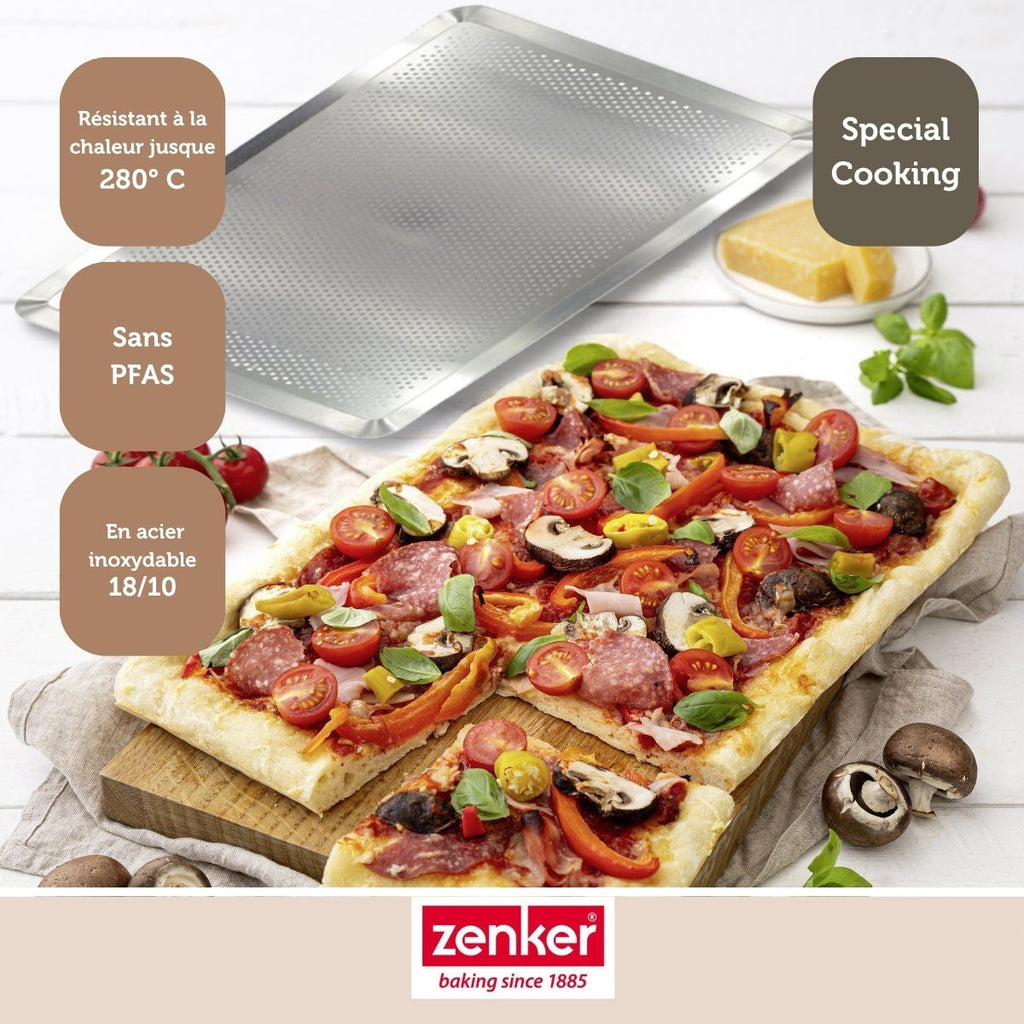 Lot De 2 Plaques À Pâtisserie Perforées En Inox Zenker Special Cooking - Aluminium