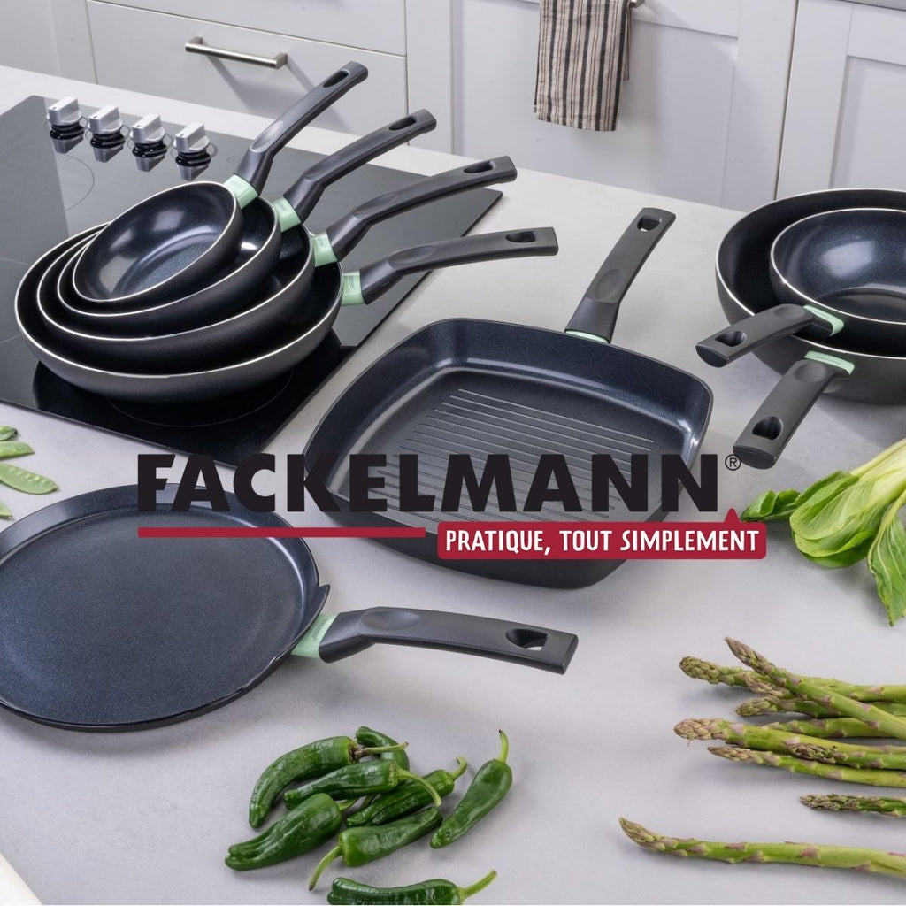 Padella In Alluminio Con Rivestimento Ceramico Antiaderente Senza Pfas Fackelmann Brandao - Nero/Verde