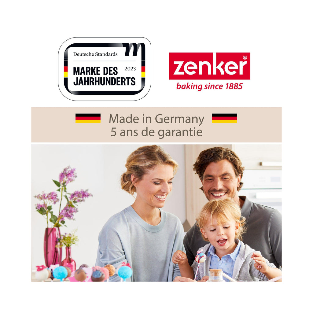 Square Springform Tin with Lid Zenker Bake Click And Go - Black