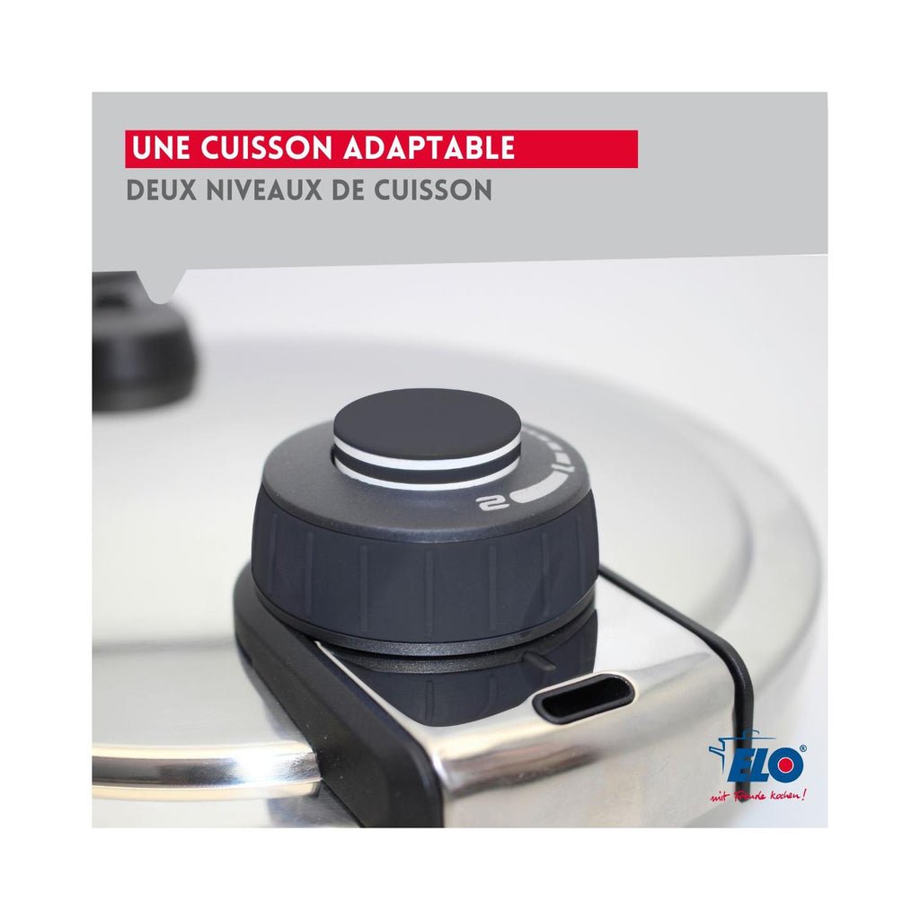 Autocuiseur Vapeur En Acier Inoxydable 18/10 Elo Mistral Premium - Aluminium