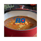 Elo Cherry Red Enamelled Cast Iron Casserole Dish - Red