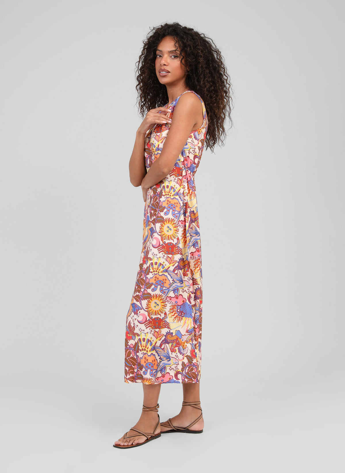 Robe Longue Otina Solemio Ecru