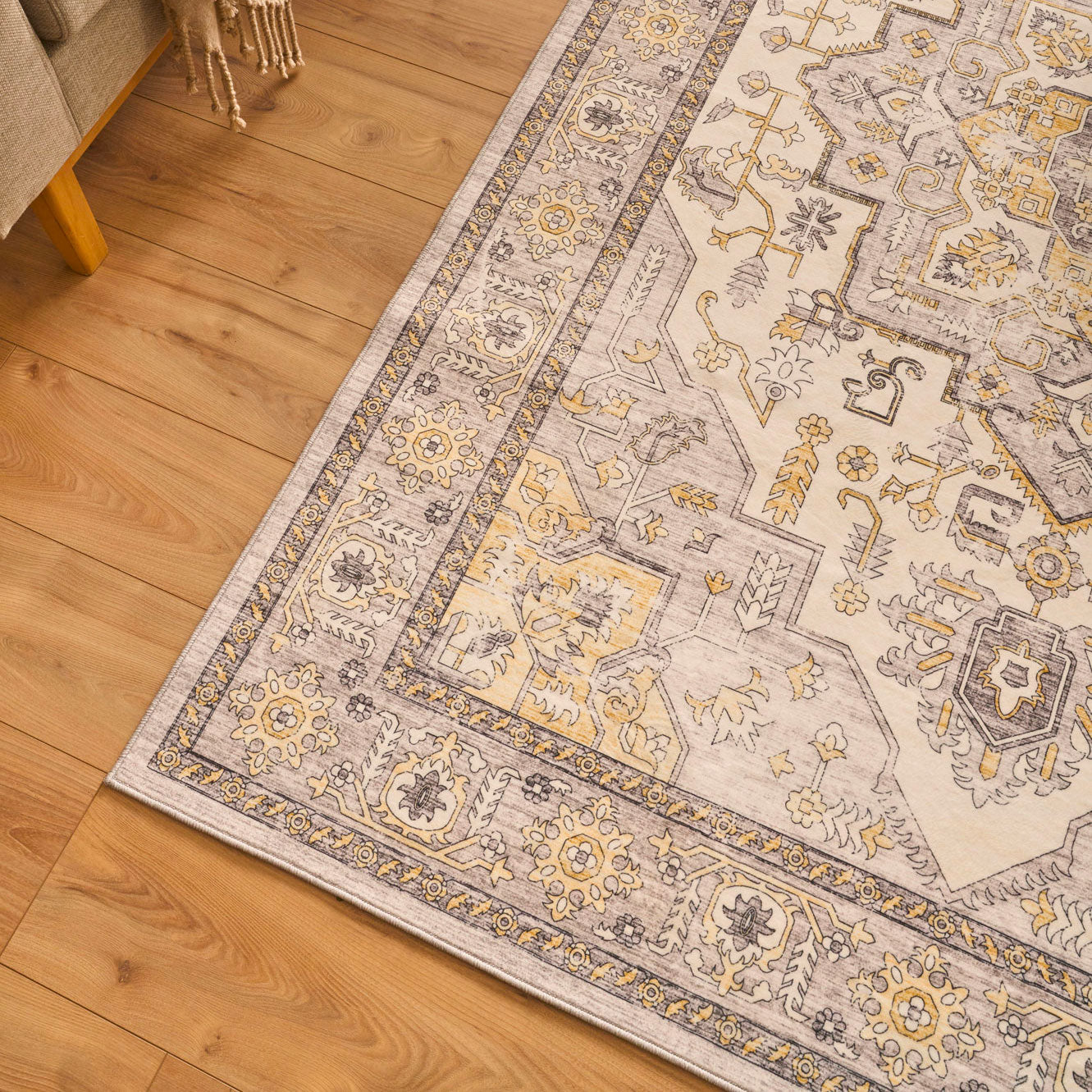 Alfombra vintage - Amarillo - Colección Otomana OTTOMAN