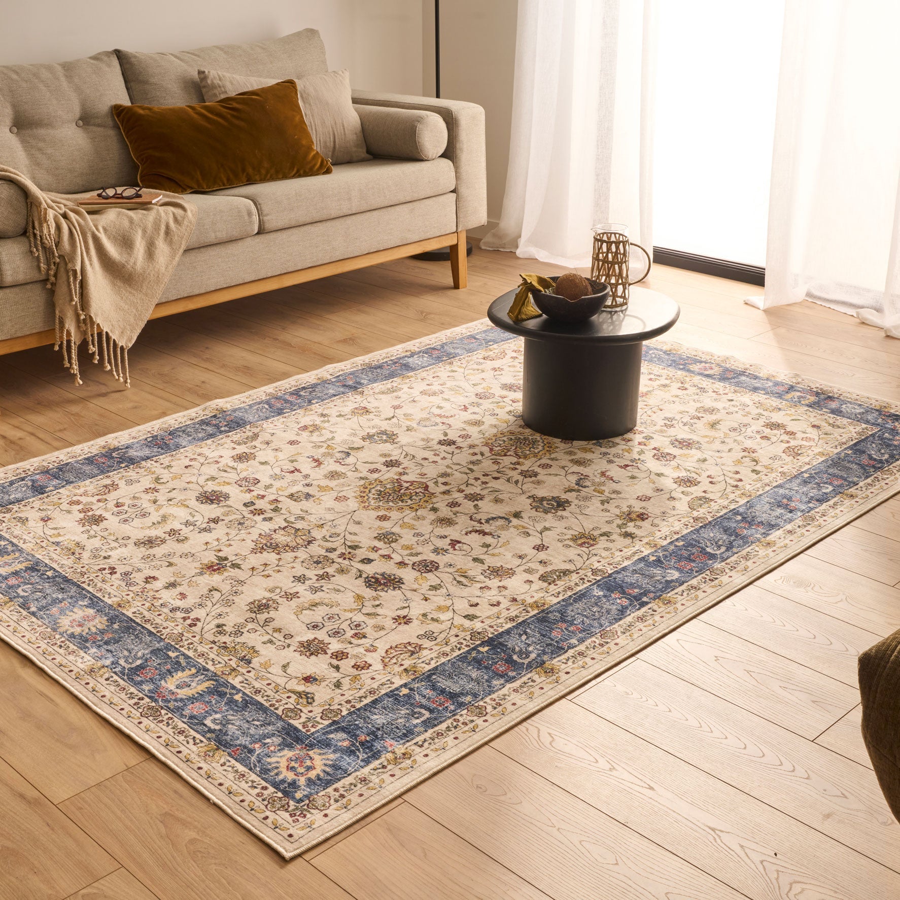 Alfombra de salón vintage - Azul - Colección Otomana OTTOMAN