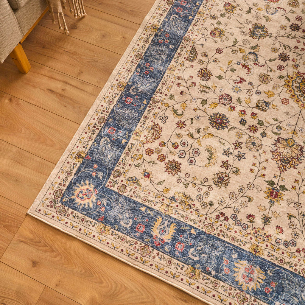 Alfombra de salón vintage - Azul - Colección Otomana OTTOMAN