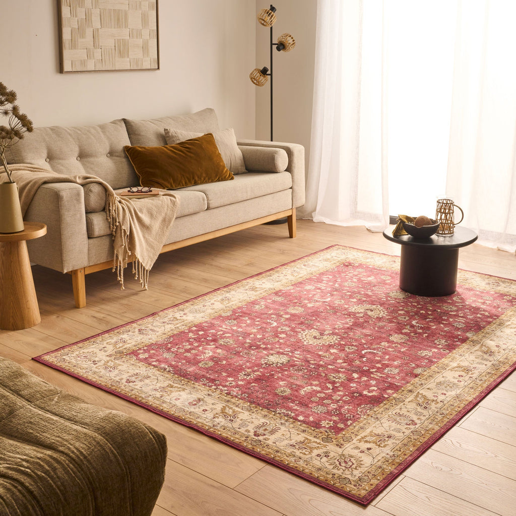 Tapis salon vintage - Rouge - Collection Ottoman OTTOMAN