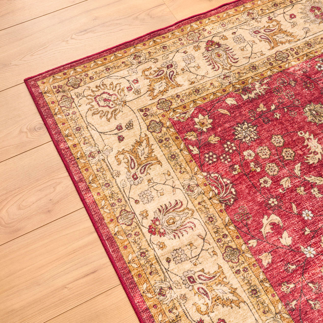 Tapis salon vintage - Rouge - Collection Ottoman OTTOMAN