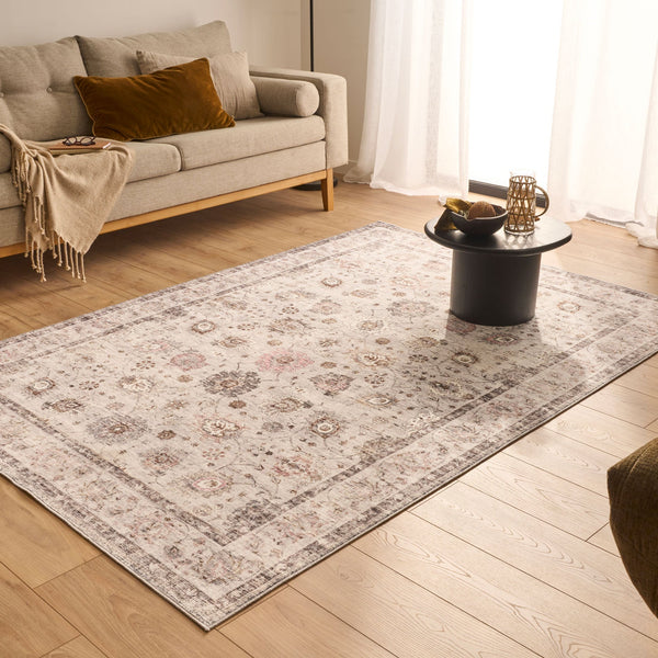 Ottoman - Indoor Rug - Polyester - Gray